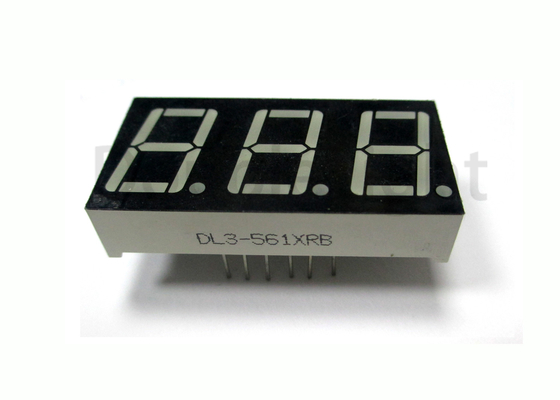 Triple Digit Numeric Led Display , 0.56&quot; Led Bar Display Super Bright Red / Blue Color